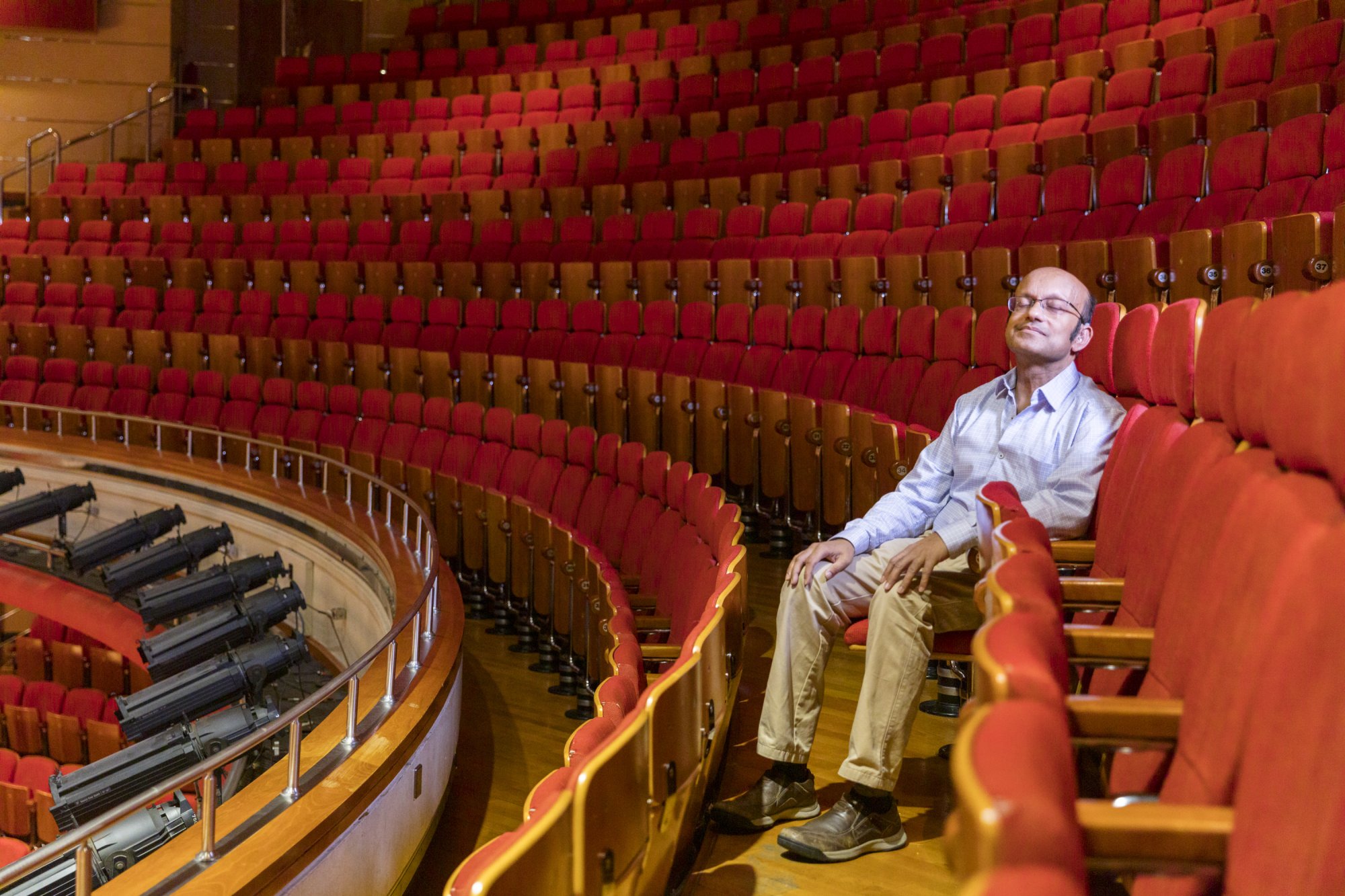 Siddhartha Bandyopadhyay reflects on his father, in the seat he dedicated to Banshi Bando.