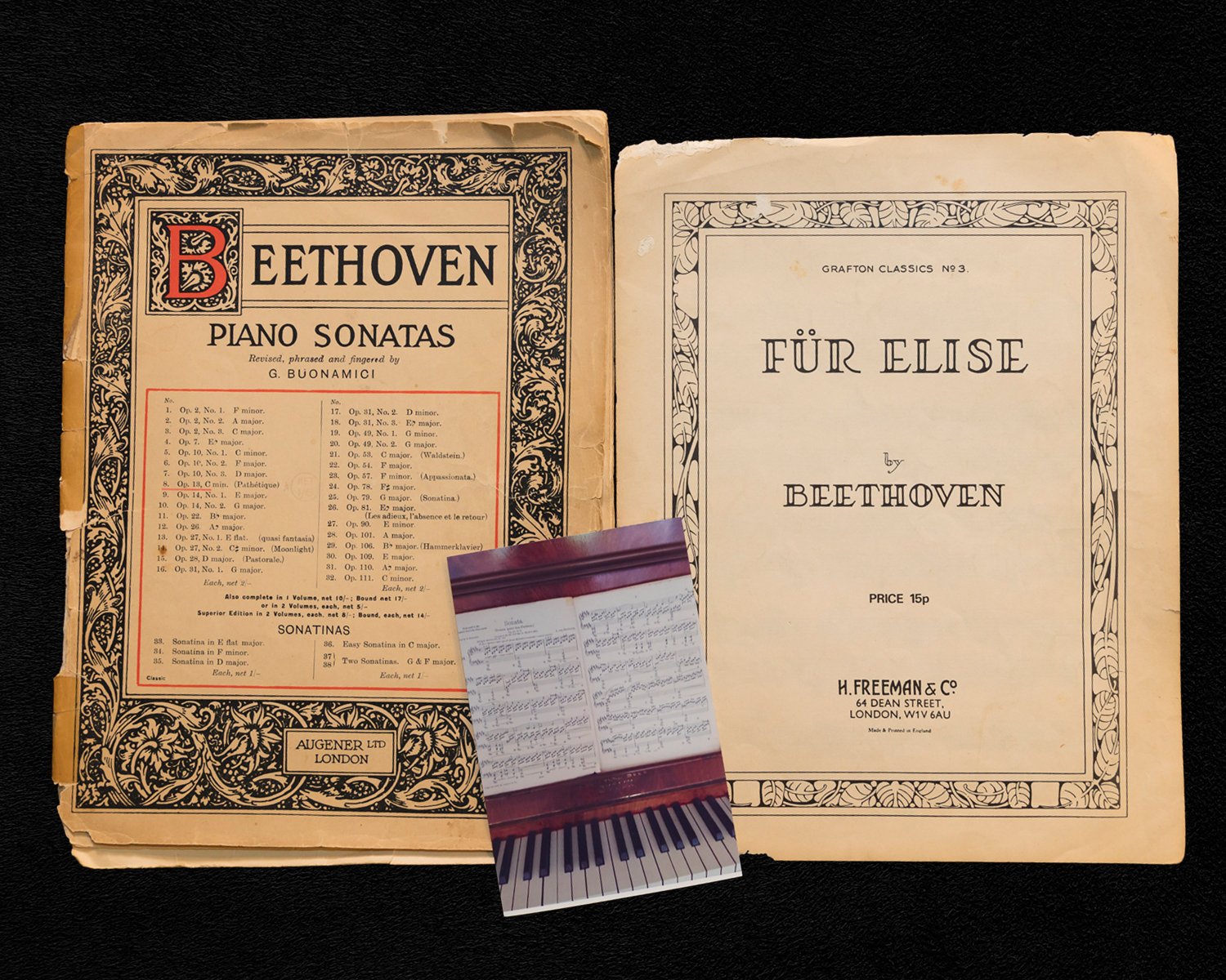 Ciara kept a selection of sheet music that her grandmother taught her to play as a child.